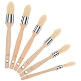 ZJRDYYK Round Paint Brush for Trim, 3 Pack / 6 Pack Small Paint Brushes for Touch Ups, Acrylic Painting, Art, Furniture, Walls, Trim Painting Brush (6 Pack, 0.35" 0.47" 0.59" 0.71" 0.83" 0.98")