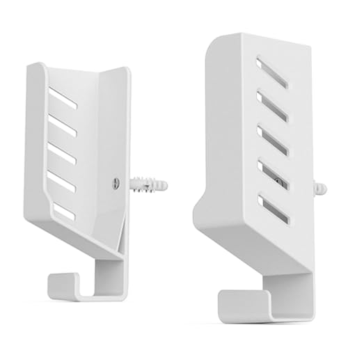 Estante flotante para enrutador, estante individual de acero inoxidable para montaje en pared, ideal para WiFi, caja de TV, caja de cable, color blanco, estante flotante resistente para el hogar