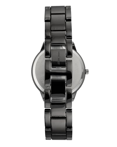 Nine West Women's Gunmetal Bracelet Watch3