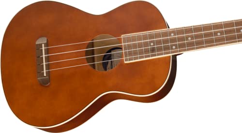 Fender Avalon Ténor Ukulélé Noyer Naturel - Les Beatles, Paul McCartney, John Lennon, RIngo Starr, George Harrison Fender Avalon Ténor Ukulélé Noyer Naturel – Image 5