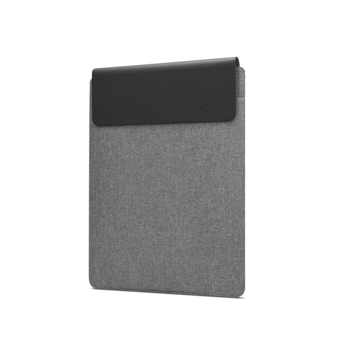Lenovo Yoga Laptop Sleeve – 14.5 inch – Magnetic Closure – Slim & Light – Made from Recycled Materials – Separate Accessory Pocket – Grey