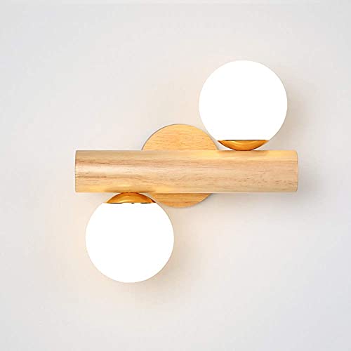 Lampade da parete in legno E27 Lampada da parete per