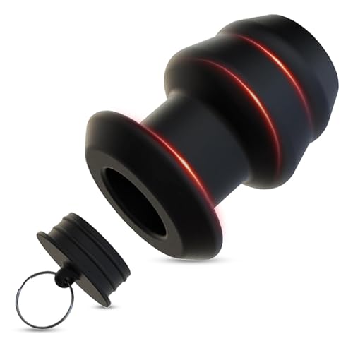 MACQIU Tapón Anal de Silicona Hueco, Tipo Túnel para Mujeres y Hombres con Tapón a Prueba de Fugas, Juguete Sexual para Enemas, Juguetes Sexuales para Parejas (XL)
