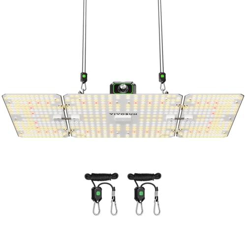 VIVOSUN LumaLight 200W LED Grow Light, Full Spectrum Plant Light, Smart Dimmable & High PPFD for Indoor Plants Seedling Vegetables Bloom, Fits 2×4/3×3 Grow Tents