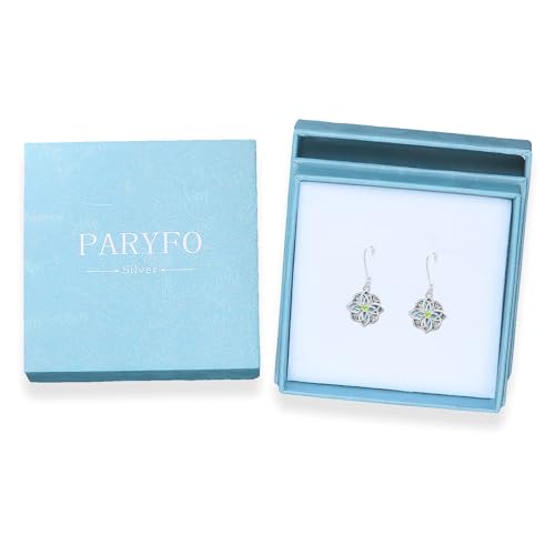 Boucles d'oreilles nœud celtique argent 925 abalone shell celtic earrings