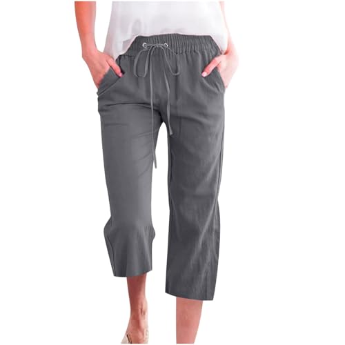 casual capris for women linen
