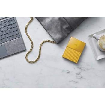 WD 3TB Yellow My Passport Portable External Hard Drive - USB 3.0 - WDBYFT0030BYL-WESN
