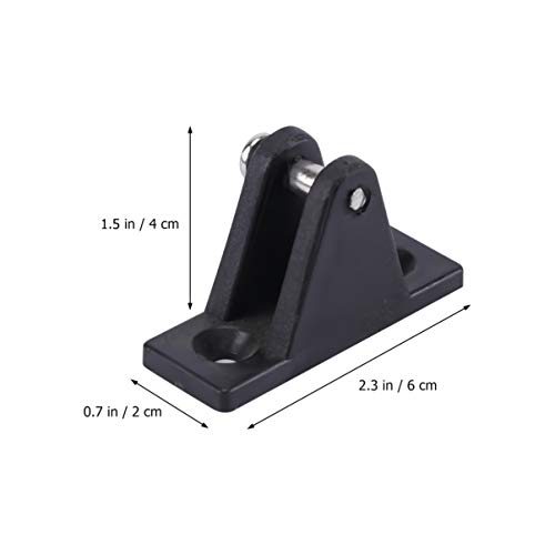 CLISPEED 4 Pcs Acessórios Para Iates De Montanha Base Da Dobradiça Do Convés Montagem De Dobradiça M