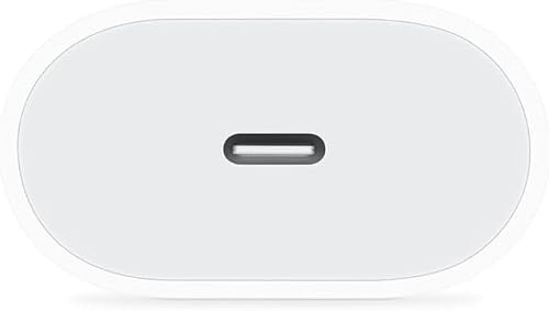 20W USB-C White Power Adaptor | Type-C Port, Wall Charger
