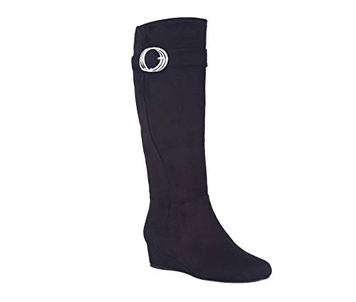 Impo Gully Stretch Wedge Boot With Memory Foam, Black, 8 #TOP12