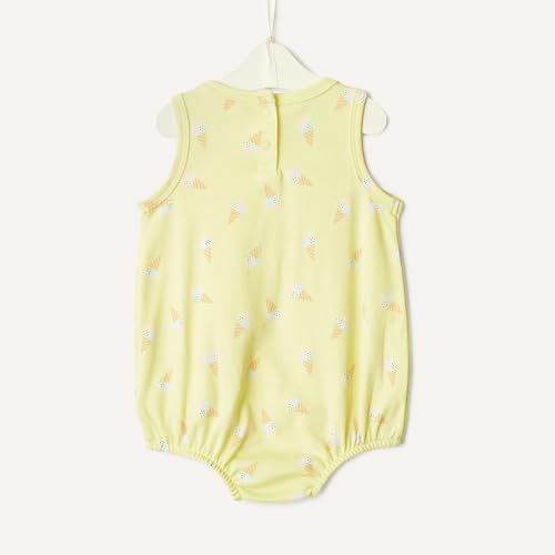 Amazon Essentials Unisex Babies x Sofia Grainge Cotton Interlock Unisex Baby Bubble Bodysuit, Light Yellow Ice Cream, 18 Months - image 5