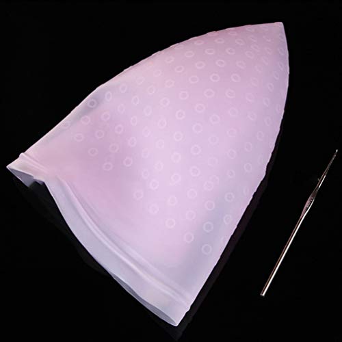 SOLUSTRE Touca de Tintura de Cabelo de Silicone Reutilizável Touca de Destaque Touca de Tingimento d