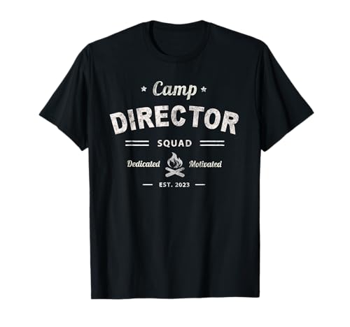 Vintage CAMP DIRECTOR Squad Summer Chaos Coordinator Crew T-Shirt