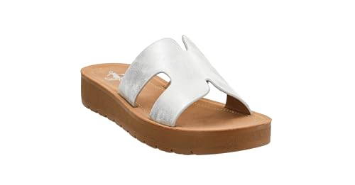 Corkys Footwear Hold Please 1-Inch Platform Sandals with Cushioned Foot-bed and Stylish 'H' Strap On Upper– Ultimate Comfort Meets Chic Design - Perfect For Everyday Wear3