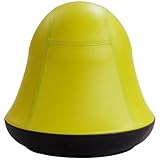Safco Products 4761GV Runtz Swivel Ball Chair, Green, 360-Degree Rotation, Anti-Burst Exercise Ball, Easy-to-Clean Vinyl Seat, Promotes More Activity While Seated