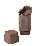Papel Magdalenas 100 Uds. Revestimiento de café for cupcakes, taza for hornear, muffins cuadrados, vasos de papel for pastelitos, envoltorio, decoración de pasteles de boda(Coffee)