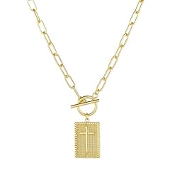 gold tag cross