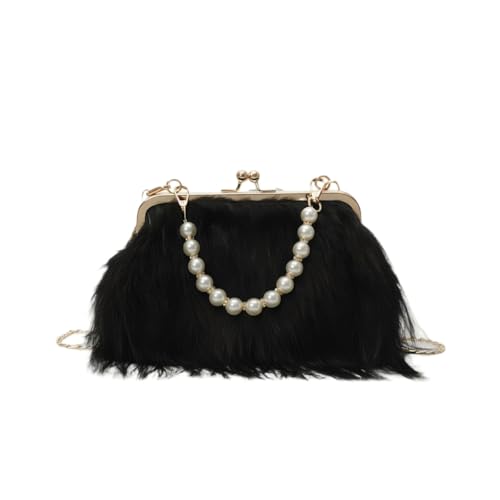 Image of Feather Purse Clutch For Women Ostrich Feather Handbag Shoulder Crossbody Evening Bag | Feather Purse