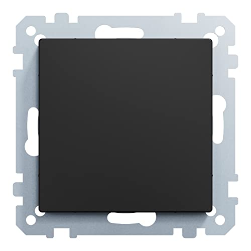 Schneider Electric Merten MEG4075-0403 Blind Cover, Recycled Material, Matte Black, System M, IP20 - Image 2