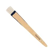 Creative Mark Mandalay Professional Goat Hair Hake Brush - 1' Wide Paint Brush with Paddle Handle for Professional Artists - Soft Natural Bristles Ideal for Sumi-e and Color Washes