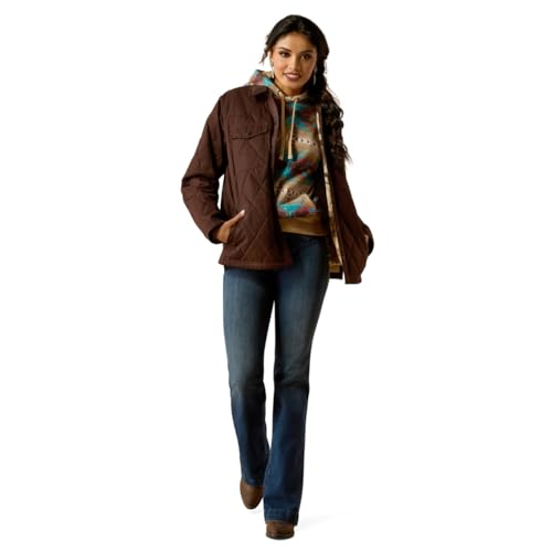 ARIAT Women Grizzly Quilted Barn Jacket3