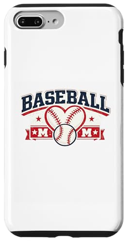Proud Baseball Moms Squad Little Leagues Mom Loud Crazy �X�}�z�P�[�X iPhone 7 Plus/8 Plus �p