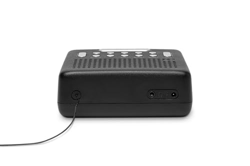 Roberts ORTUSFM FM Digital Clock Radio with Dual Alarms and a Large LCD Display, Black - Image 5