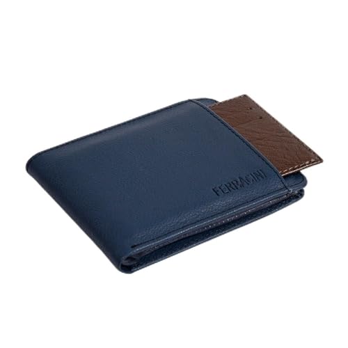 Carteira Couro Ferracini Marinho Cfb031h
