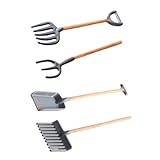 Houes miniatures : changez le style de votre mini maison de poupée et ajoutez une touche antique, attrayante et réaliste. outils agricoles pour maison de poupée