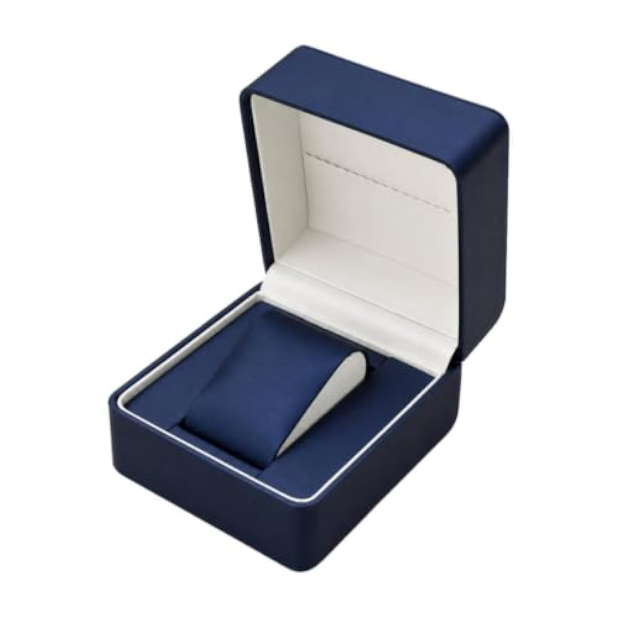 PU Leather Watch Box with Cushion, Single Watch Organizer