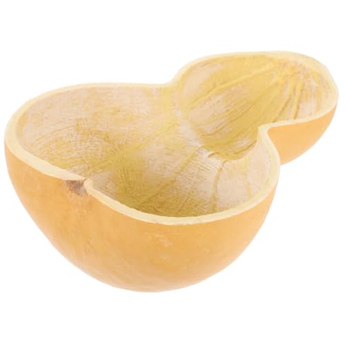 Abaodam 天然葫芦形バス用水さじ 手作り洗髪用おたま 中華お玉スル 大容量で割れにくい水ひしゃく