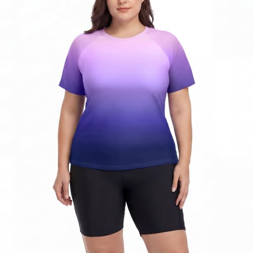 Catálogo para Comprar On-line Ropa de Ropa de natación con protección solar para Mujer los mejores 10. 43 AUTOWT Conjunto de Rash Guard para Mujer de Talla Grande, Trajes Baño 2 Piezas Manga Corta con Protección Solar y Pantalones Cortos, Traje Baño Secado Rápido Verano para Nadar...