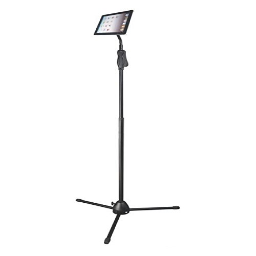 Image of MX Flexible Gooseneck Tablet Floor Stand - Universal iPad Holder for Bed, Couch, Office - Adjustable Height & 360 Rotation - Heavy-Duty & Hands-Free