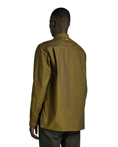 G-Star RAW Herren One Pocket Regular Hemd, Mehrfarben (Tobacco/Imperial Blue Oxford D24292-7665-G295), S – Ansicht 2