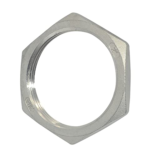 Stainless-Steel-304-O-Ring-Groove-Cast-Pipe-FittingHex-Locknut2-NPT-Female