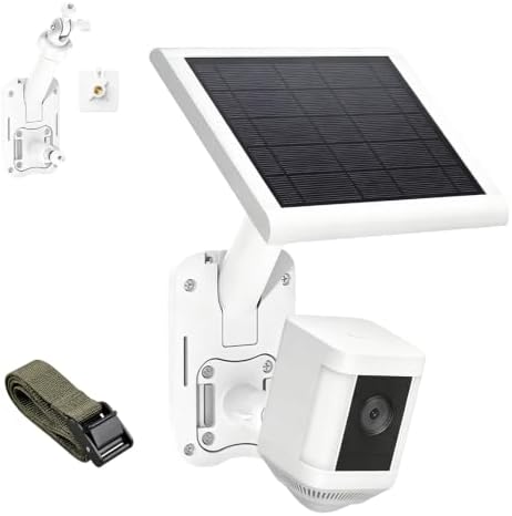 2-in-1 Camera & Solar Panel Wall Mount, Compatible with Ring Stick Up Cam, Spotlight Cam, Plus, Pro (Battery), Adjustable Angle; Fits Blink, Eufy, Arlo, Wyze & Other Security Cameras image 2
