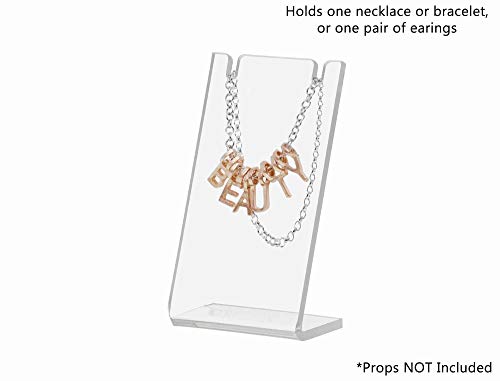 Marketing Holders Earring Necklace Jewelry Clear Acrylic Display Stand Organizer Holder Pack Of 4 #TOP7