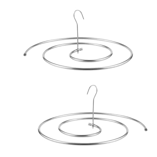 Sewroro 2 Tendederos Espirales para Edredones de Acero Inoxidable 10Mm Diámetro 40 CM ±3 Estante para Secar Sábanas y Ropa Voluminosa Uso Interior y Exterior Ahorro de Energía