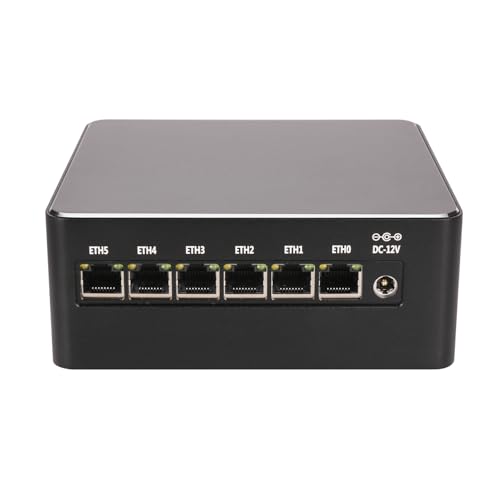 Micro Firewall Appliance, Mini PC, PFSense, OPNsense, VPN, Router PC, I7 1195G7, RS54, 6 x Intel 2.5GbE I226-V, DP, HDMI, RJ45 C
