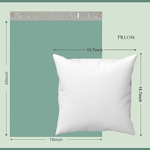 Image of Metronic Large Poly Mailers 19x24 100Pcs, Strong Adhensive Shipping Bags for Clothing, Waterproof Mailers Bags for Small Business, Shipping Envelopes, Tear-resistant Packing Bags in Grayed Jade Green