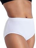 Capezio Women's Brief,White,Small