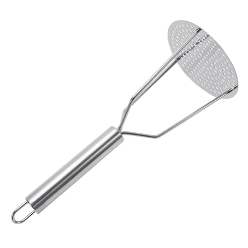 Lawnoval Triturador de patatas de acero inoxidable con mango ergonómico para puré de patatas, zanahorias, batatas y aguacates