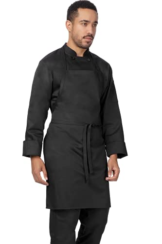 Chef Works REAPK-BLK-0 Unisex Sustainable Bib Apron thumb #3