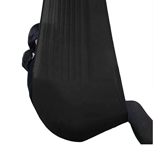 Indoor Therapy Swing for Kinder Mit Besonderen Bedürfnissen Baby Hängesessel Sensory Spielzeug Autismus ADHS (Color : Black, Size : 100x280cm)