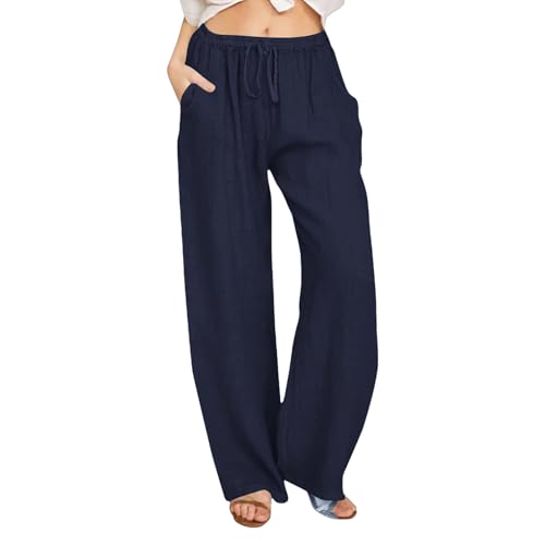 Materiali di alta qualità: Realizzati in un mix di cotone e lino, questi pantaloni offrono una texture leggera, traspirante e morbida sulla pelle, adatta alle giornate calde estive. Il tessuto è resistente, non irrita la pelle e mantiene la sua forma anche dopo numerosi lavaggi, garantendo comfort per tutto il giorno