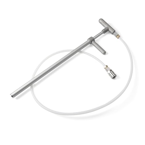 Sinoblu Manual Grease Gun, 495mm Overall Length, 10mm OD Nylon Hose, R1/4 Straight Connector & 11.8mm Quick Coupler, Lightweight Hand Grease Pump for Machinery Lubrication by Sinoblu - Image 2