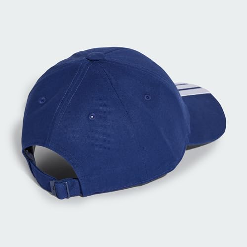adidas Unisex Bball 3S New Logo Hat, Dark Blue/White, S-M 2
