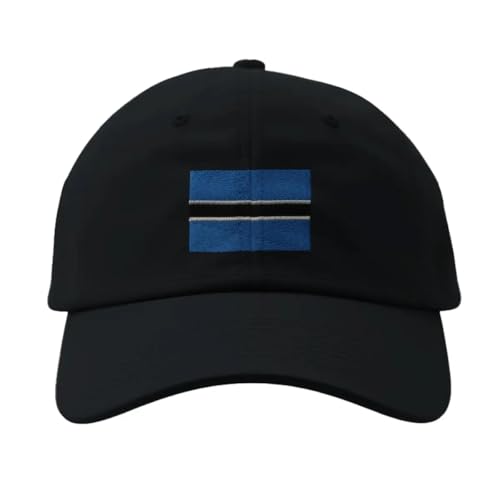 Casquette drapeau du Botswana noir anti-UV pour afficher fièrement vos origines au soleil