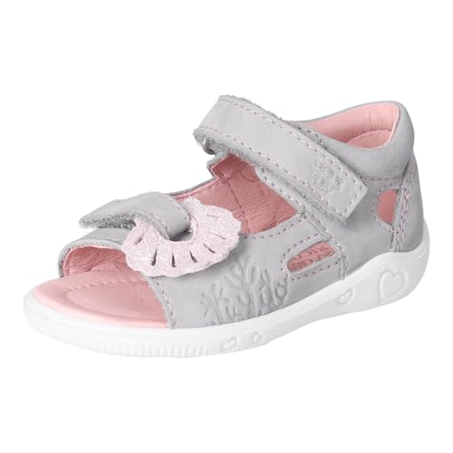 RICOSTA Sylvie Girls' Strappy Learn to Walk Sandal, Medium Width, Frost Blush 440, 21 EU