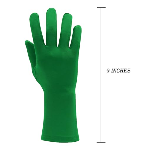 Sheface Stretchy Spandex Costume Gloves - Men's & Women's Banquet Party Wedding Gloves